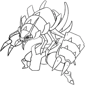 Página para Colorir Pokémon Golisopod