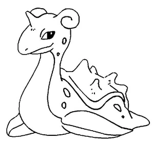 Página para Colorir Pokémon Lapras