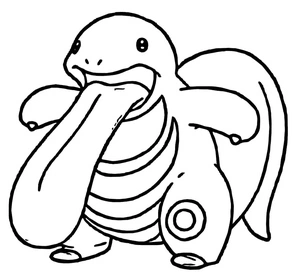 Página para Colorir Pokémon Lickitung