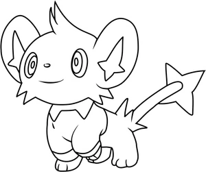 Página para Colorir Pokémon Shinx
