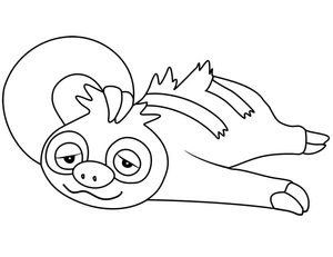 Página para Colorir Pokémon Slakoth