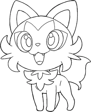 Página para Colorir Pokémon Sprigatito