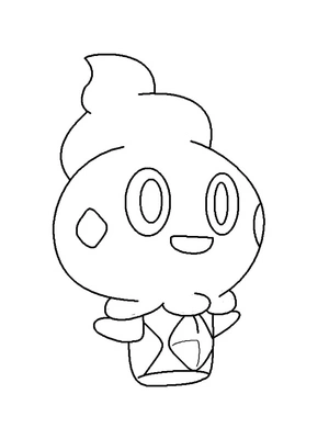 Página para Colorir Pokémon Vanillite