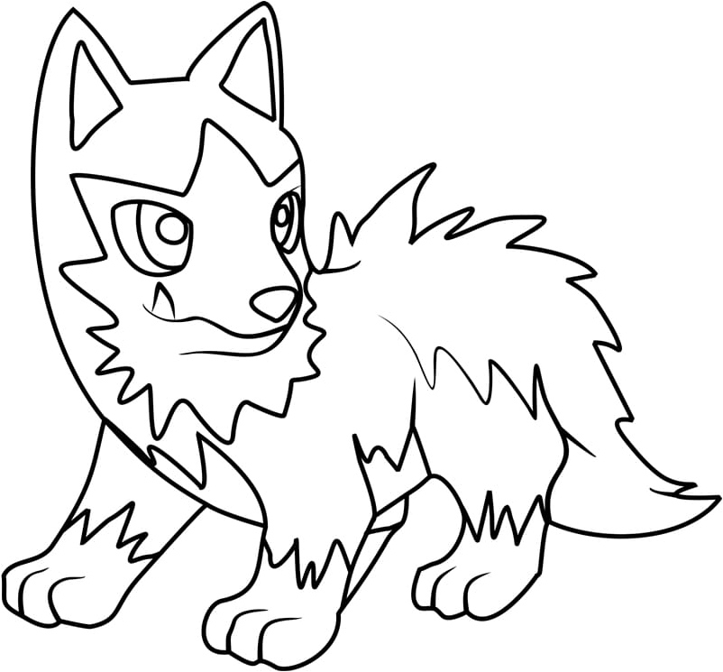 Página para Colorir Página de Coloração do Poochyena