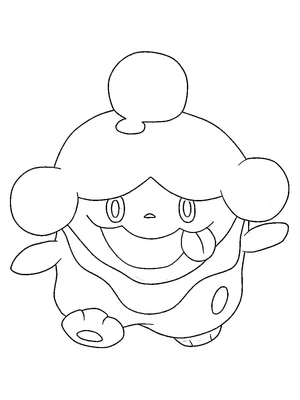 Página para Colorir Página para Colorir do Pokémon Slurpuff