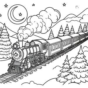 O Expresso Polar à Noite