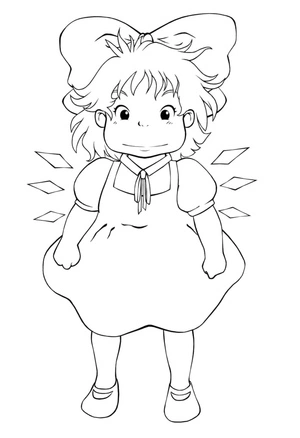 Página para Colorir Página para Colorir do Ponyo