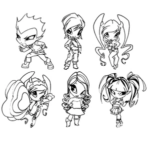 Página para Colorir Página para Colorir de Pop Pixie