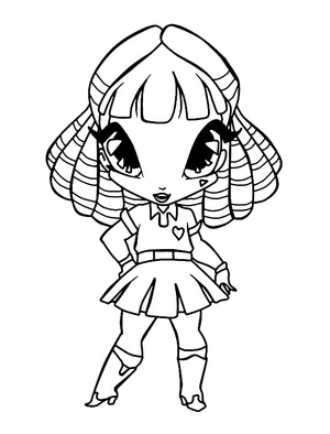 Página para Colorir Ajuste a Pop Pixie