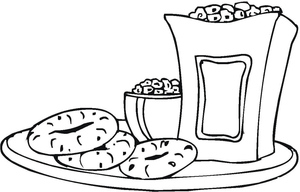 Pipoca e Donuts - Guloseimas Coloridas