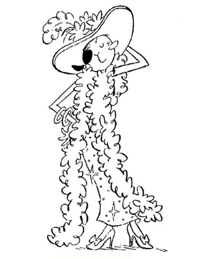 Página para Colorir Deslumbrante Olive Oyl