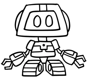 Página para Colorir Boogie Bot de Poppy Playtime