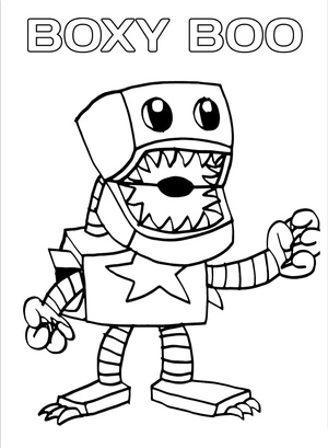 Página para Colorir Boxy Boo para Imprimir