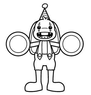 Página para Colorir Bunzo Bunny - Poppy Playtime Capítulo 2