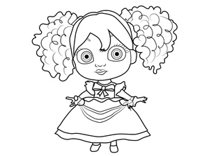 Página para Colorir Charming Poppy Playtime