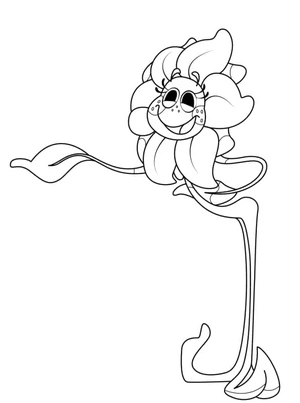 Página para Colorir Daisy de Poppy Playtime Capítulo 2