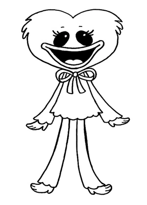 Página para Colorir Beijos da Missy na terra das papoulas
