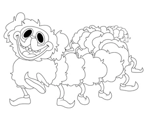 Página para Colorir Aventura do PJ Pug no Tempo de Brincar - Capítulo 2: Pilar Poppy
