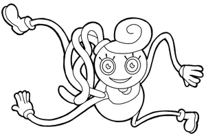 Página para Colorir Página para Colorir para Imprimir: Mommy Long Legs