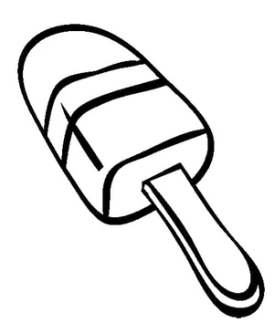 Página para Colorir Mini Delícia Gelada