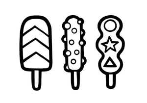 Página para Colorir Página para Colorir de Picolés para Imprimir