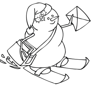 Carteiro Boneco de Neve