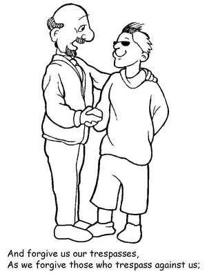 Página para Colorir A Oração do Senhor