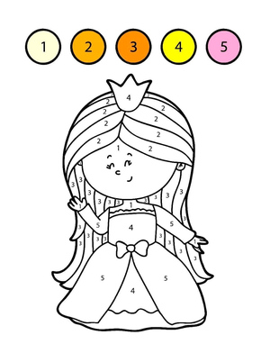 Princesa Adorável Pintar por Números