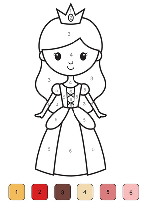 Princesa Encantadora Pintar por Número