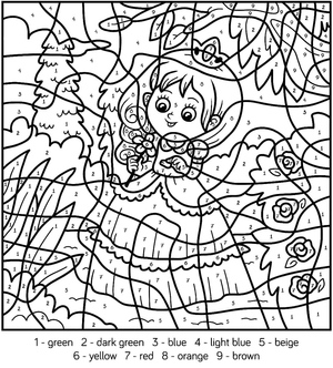 Colorir por Número: Pequena Princesa