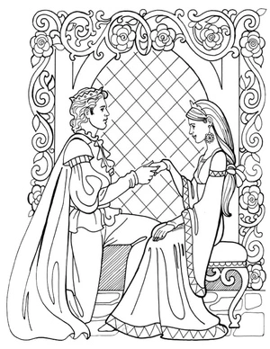 Página para Colorir Página para Colorir da Princesa Leonora para Imprimir Grátis