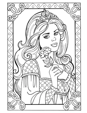 Página para Colorir Princesa Leonora, a Encantadora