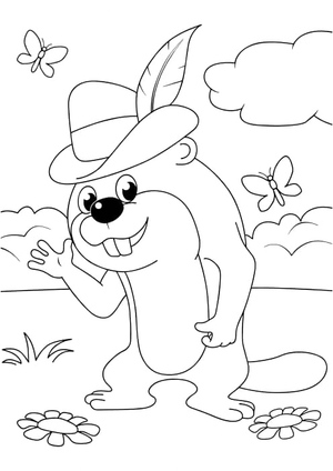 Página para Colorir de Prostokvashino para Imprimir