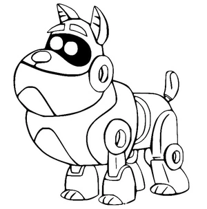 Página para Colorir Puppy Dog Pals com ARF