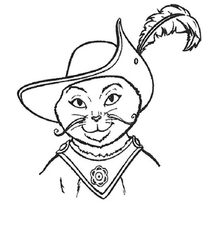 Página para Colorir Gatinho Adorável Usando Botas