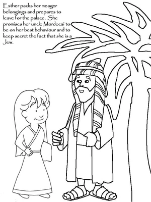 Página para Colorir Página para Colorir da Esther