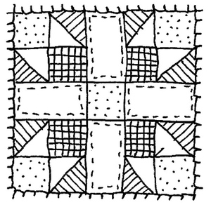Página para Colorir de Colcha