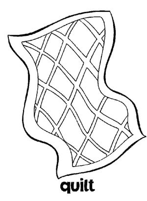 Página para Colorir Patchwork Padrão