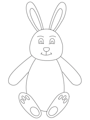 Página para Colorir Desenhando Coelho de Desenho Animado
