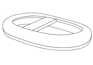 Balsa básica, fácil página para colorir, imprimível grátis