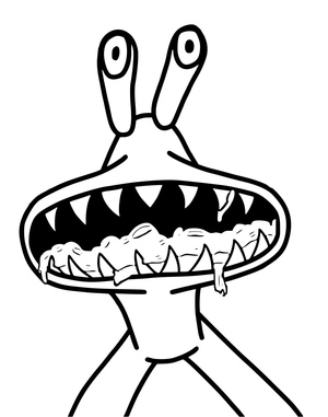 Amigos Arco-Íris Rosa Assustadores