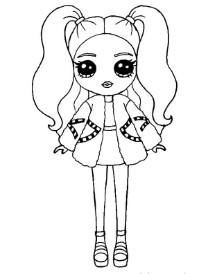 Página para Colorir Stella de Rainbow High