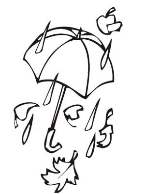 Página para Colorir Chuva do Céu