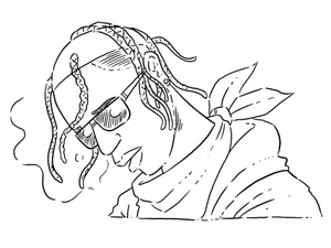 Página para Colorir Página para Colorir do Rapper Travis Scott