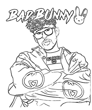 Bad Bunny Descolado e Estiloso