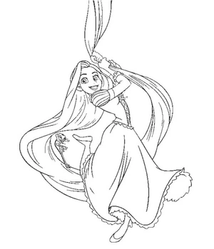 Página para Colorir Por favor, nomeie como Amazing Rapunzel em vez de Incredible Rapunzel.
