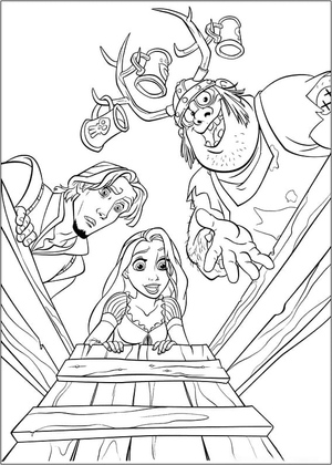Rapunzel com Expressão Surpresa