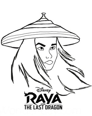 Página para Colorir Página para Colorir para Imprimir de "Raya e o Último Dragão"