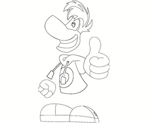 Página para Colorir Página para colorir Rayman Legends