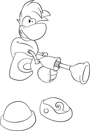 Página para Colorir Página para Colorir Rayman Legends